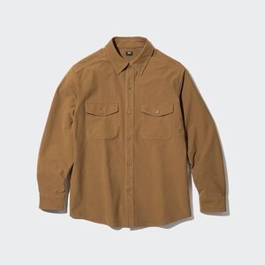 Uniqlo - Brown Jersey Utility Overshirt